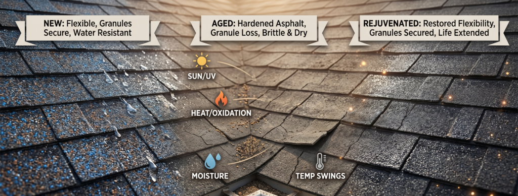 Why Asphalt Shingles Age